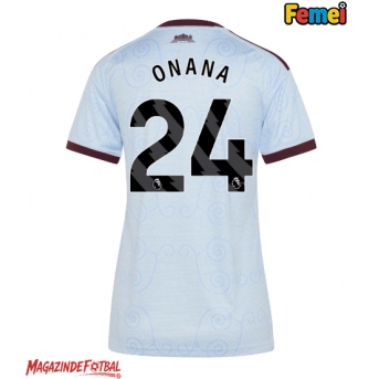 Aston Villa Amadou Onana #24 Tricou Fotbal Replică 2026-27 Femei Treilea